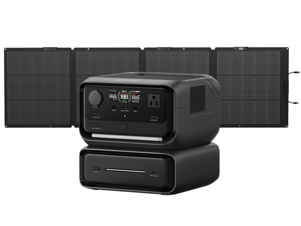 EcoFlow RIVER 3 Max+220W�Жʃ\�[���[�p�l��Gen2�Z�b�g