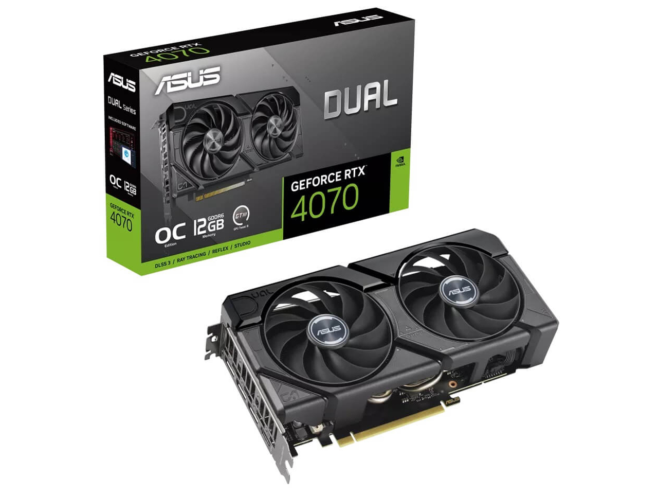 DUAL-RTX4070-O12GD6-EVO [PCIExp 12GB] �p�\�R���H�[���胂�f�� �̐��i�摜