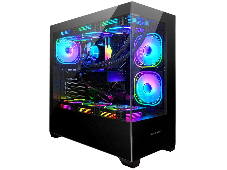 �� GP-V3 Ryzen 5 5600GT�ERTX 4070�ENVMe M.2 SSD 500GB�E16GB�������ECPU����t�@���EWindows 11 [�u���b�N] �̐��i�摜