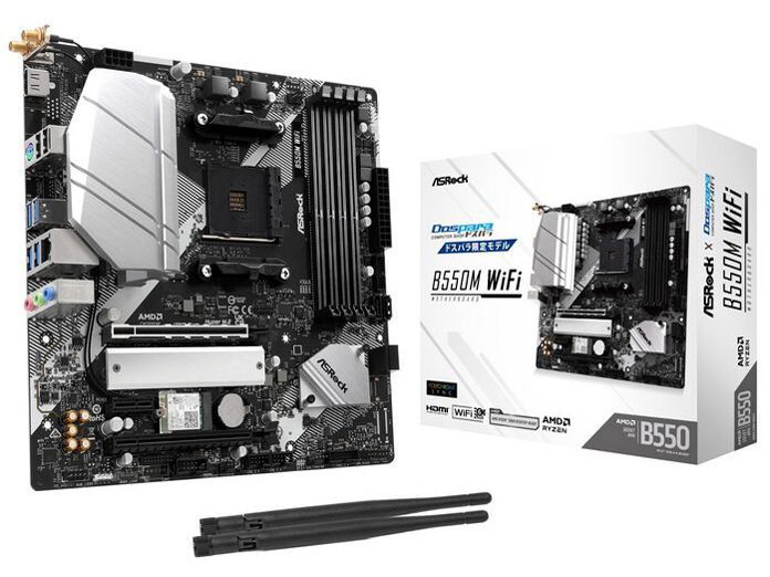 B550M WiFi (B550 AM4 MicroATX) �h�X�p�����胂�f��