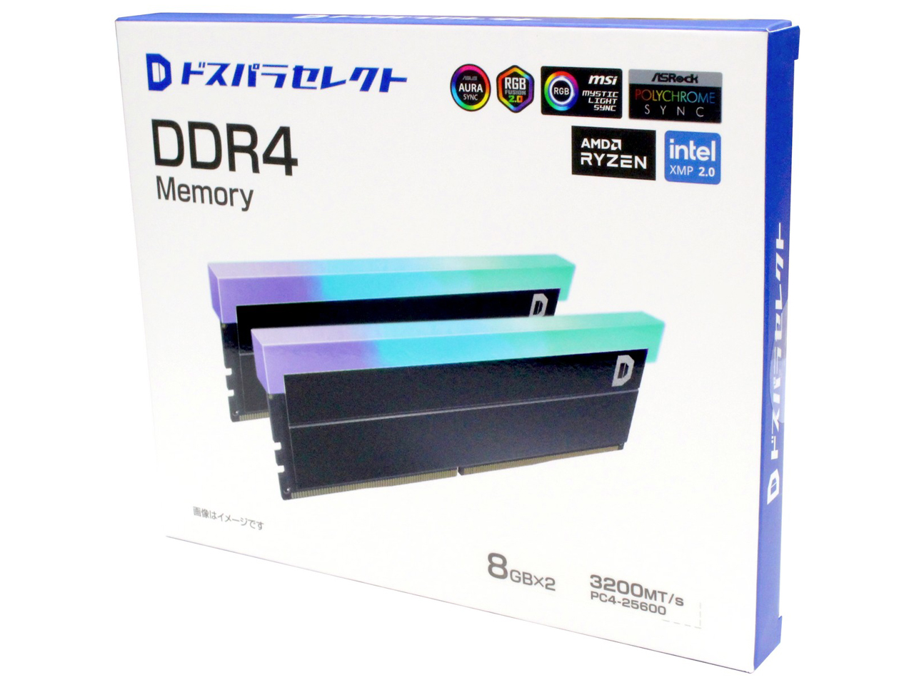 D4D3200-8G2A1-RGB-BK [DDR4 PC4-25600 8GB 2���g]