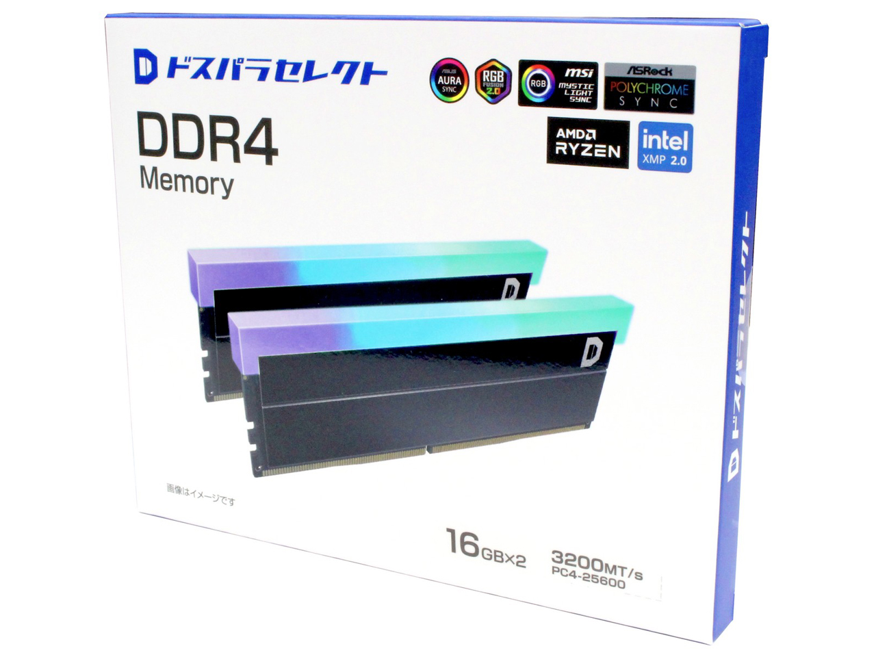 D4D3200-16G2A1-RGB-BK [DDR4 PC4-25600 16GB 2���g]