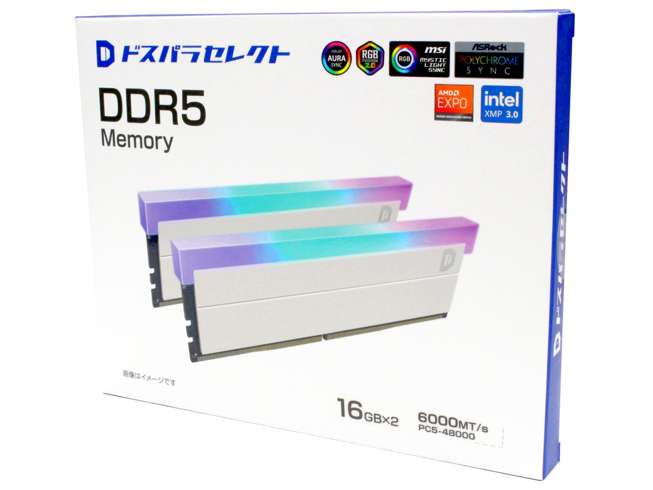 D5D6000-16G2A1-RGB-WH [DDR5 PC5-48000 16GB 2���g]