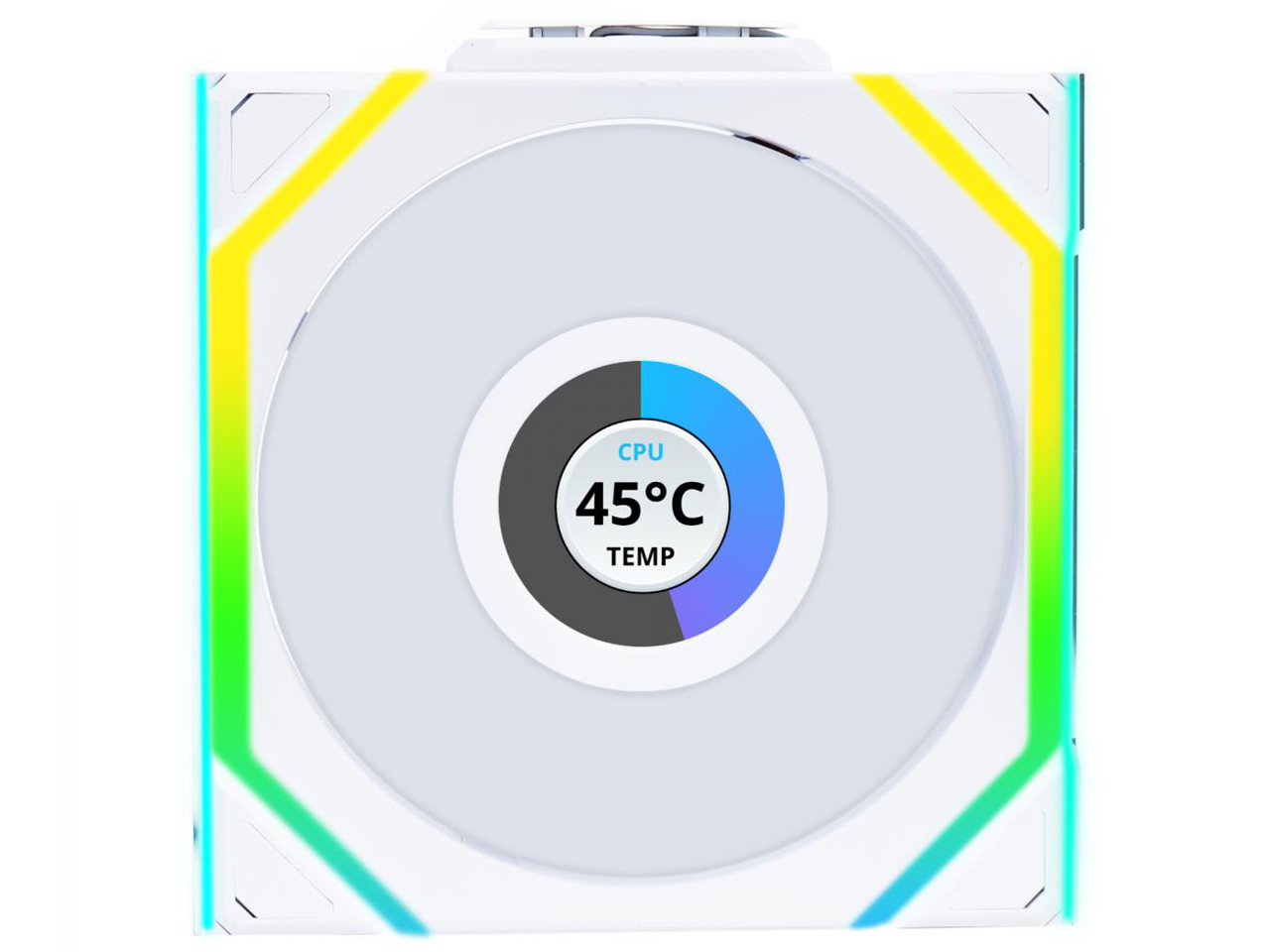 UNI FAN SL WIRELESS LCD120 WT Single Pack UF-SL120-LCD-WLS-1W [�z���C�g] �̐��i�摜