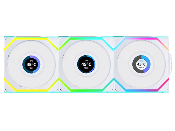 UNI FAN SL WIRELESS LCD120 WT 3Pack UF-SL120-LCD-WLS-3W [�z���C�g] �̐��i�摜