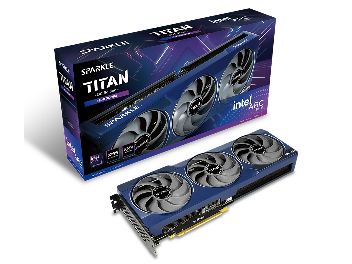 SPARKLE Intel Arc B580 TITAN OC SB580T-12GOC [PCIExp 12GB] �̐��i�摜