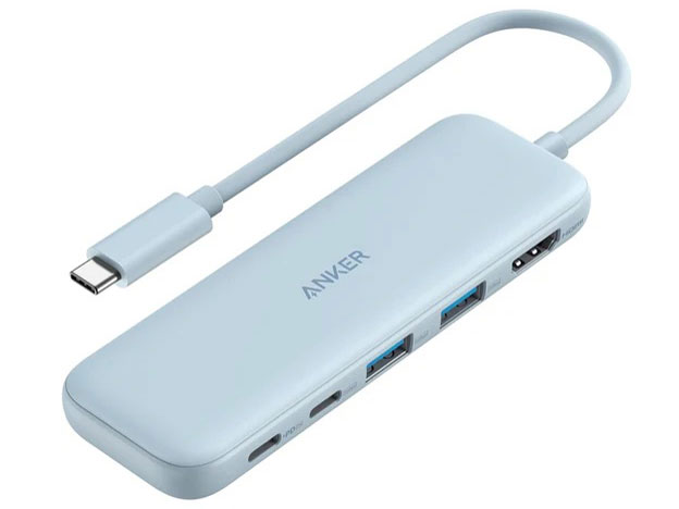 332 USB-C �n�u (5-in-1) A8355031 [�u���[] �̐��i�摜