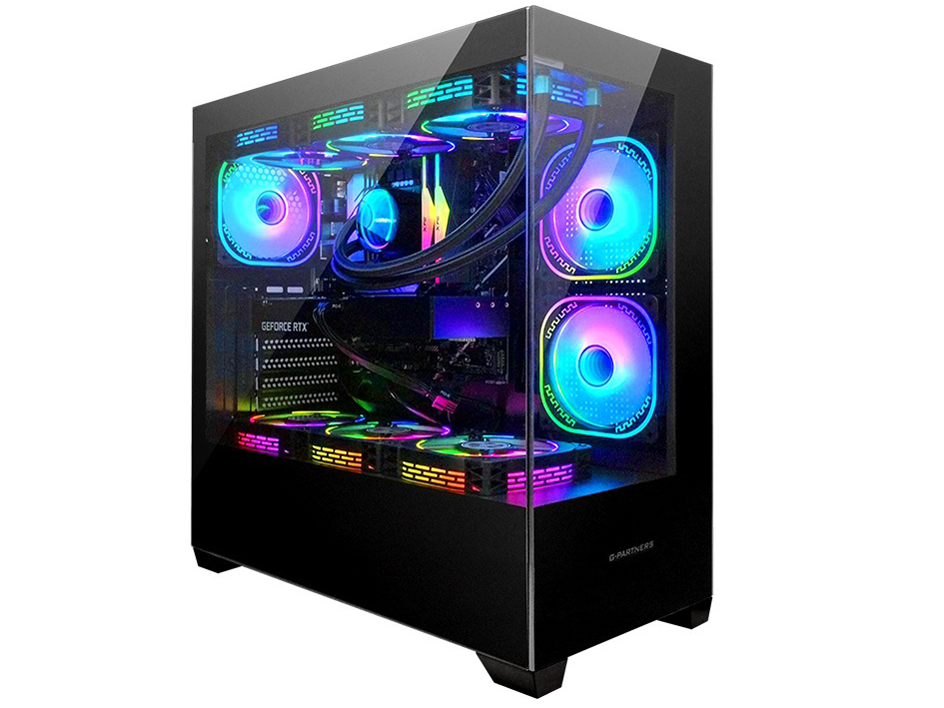 �� GP-V3 Ryzen 7 7800X3D�ERTX 4070 SUPER�ENVMe M.2 SSD 500GB�E16GB�������ECPU����t�@���EWindows 11 [�u���b�N] �̐��i�摜