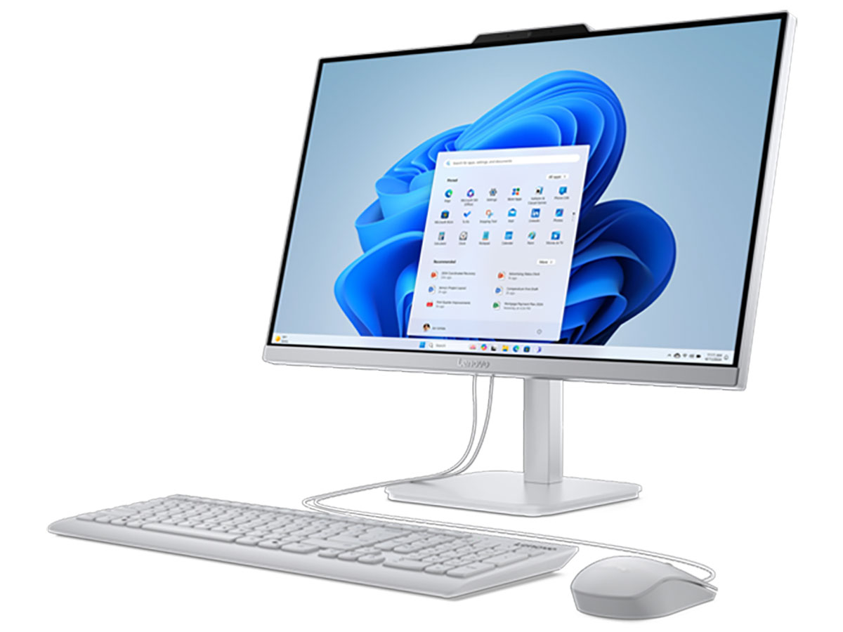 Lenovo A100 �C���e�� N100�E16GB�������[�E512GB SSD�E23.8�^�t��HD�t������ F0J60029JP [�N���E�h�O���[] �̐��i�摜