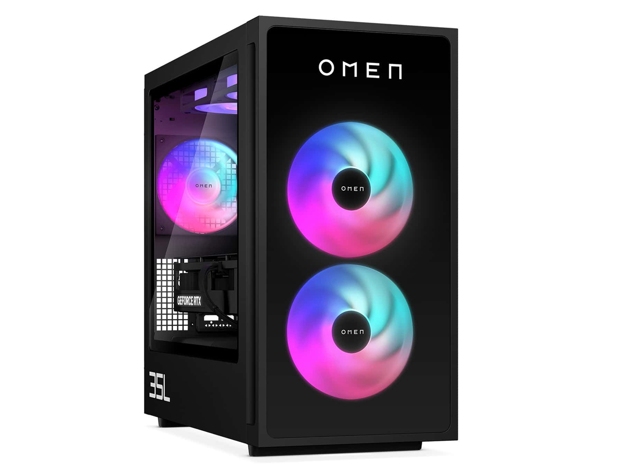 OMEN by HP 35L Gaming Desktop GT16-0022jp �n�C�p�t�H�[�}���X�v���X���f�� [�u���b�N] �̐��i�摜