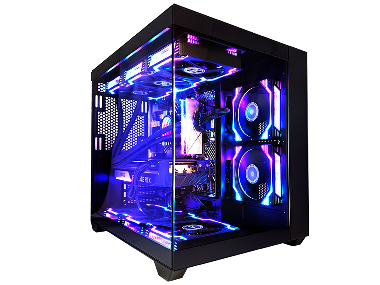 �� ���C�i�[�V�[�����X Ryzen 7 9800X3D�ERTX 4070�ENVMe M.2 SSD 500GB�E16GB�������ECPU����t�@���EWindows 11 [�u���b�N] �̐��i�摜