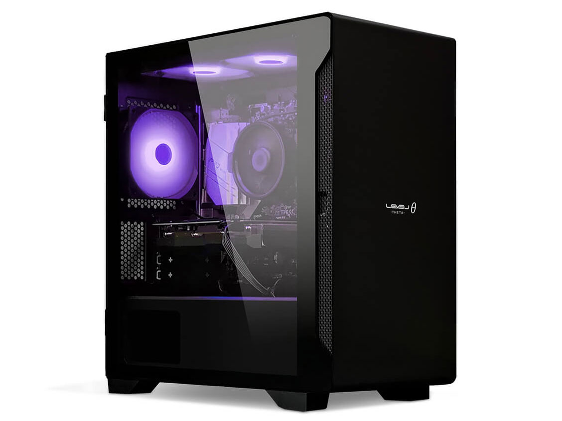 LEVEL�� Ryzen 7 7800X3D�ERTX 4060Ti�E16GB�������E500GB NVMe M.2 SSD�ELEVEL-M1A6-LCR78D-STX [�p�X�e�� ���C���b�N/�u���b�N] �̐��i�摜