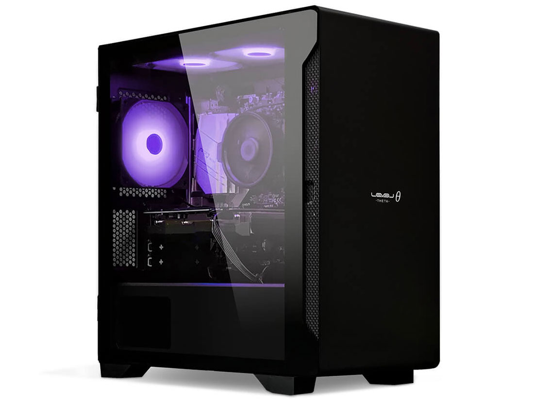 LEVEL�� Ryzen 7 5700X�ERTX 3050�E16GB�������E500GB NVMe M.2 SSD�ELEVEL-M1P5-R57X-LAX [�p�X�e�� ���C���b�N/�u���b�N] �̐��i�摜