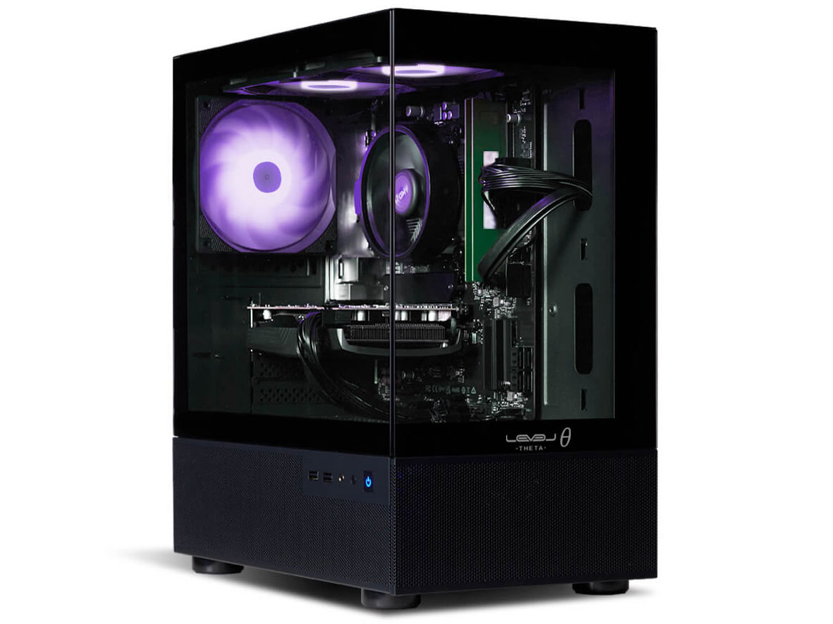 LEVEL�� Core i5 14400F�ERTX 4060Ti�E16GB�������E500GB NVMe M.2 SSD�ELEVEL-M27M-144F-STX [�p�X�e�� ���C���b�N/�u���b�N] �̐��i�摜