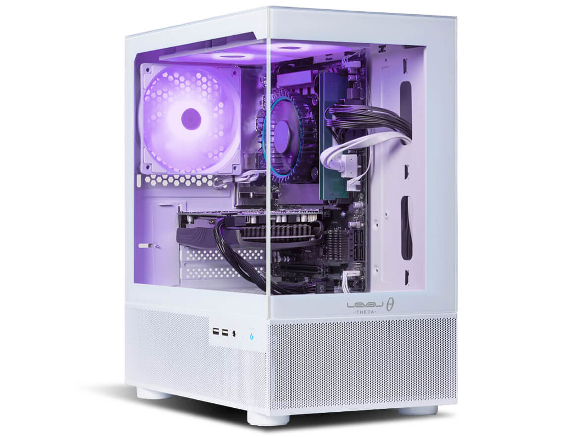 LEVEL�� Ryzen 7 5700X�ERX 6600�E16GB�������E500GB NVMe M.2 SSD�ELEVEL-M2P5-R57X-DPX [�p�X�e�� ���C���b�N/�z���C�g] �̐��i�摜