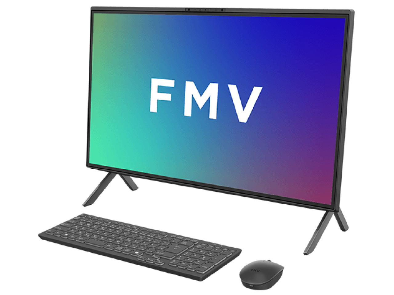 FMV Desktop F WF2-K1 KC_WF2K1_A014 Windows 11 Home�ESSD 512GB�EBlu-ray�EOffice���ڃ��f�� [�u���b�N] �̐��i�摜
