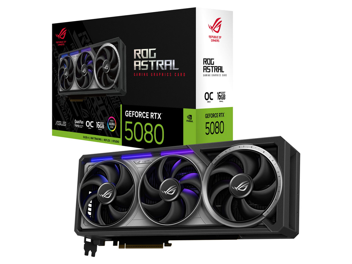 チップ種類(NVIDIA):GeForce RTX 5080のグラフィックボード