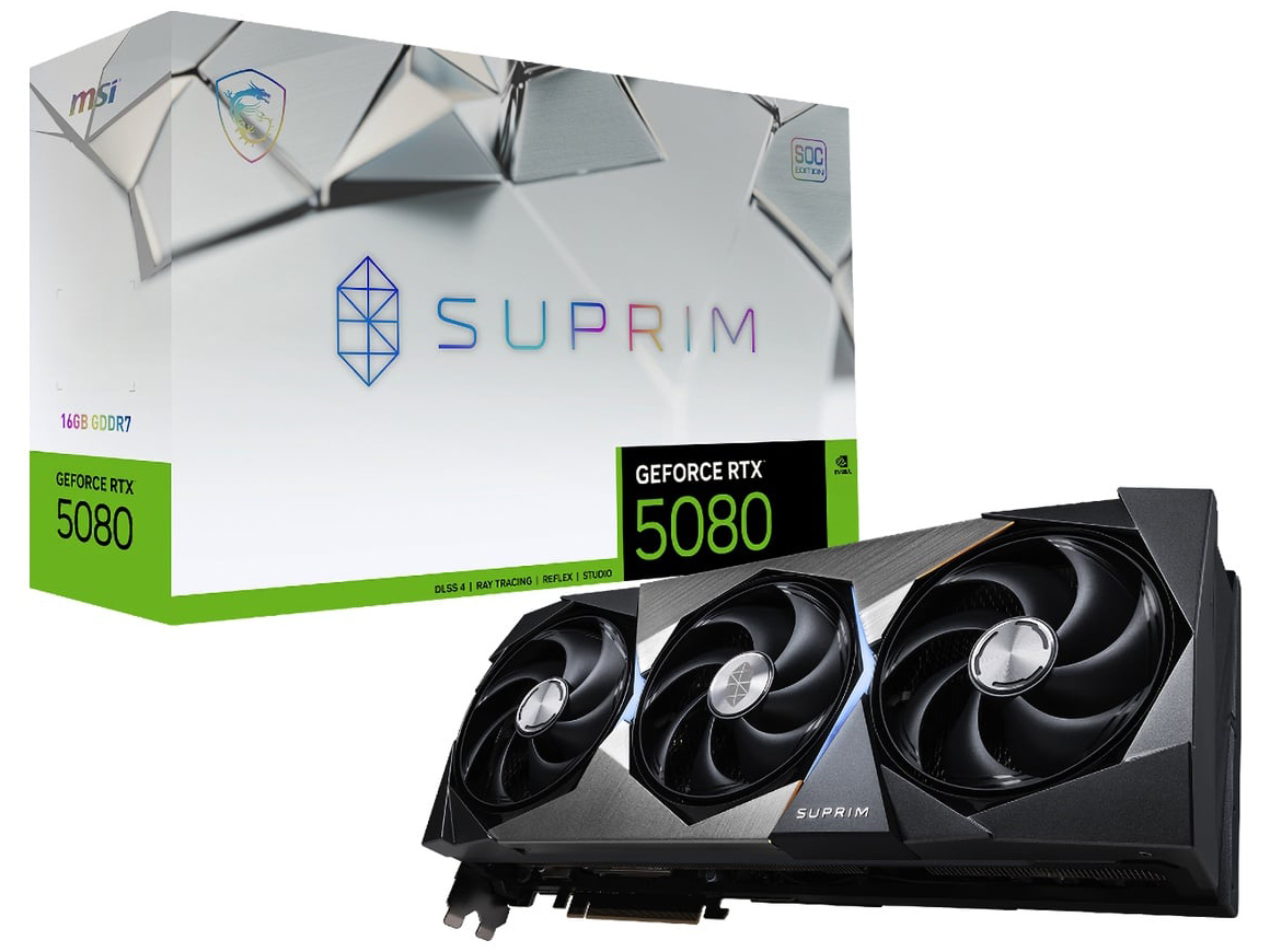 GeForce RTX 5080 16G SUPRIM SOC [PCIExp 16GB] �̐��i�摜