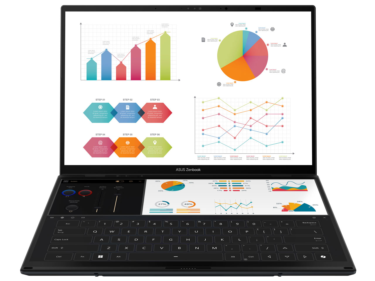 Zenbook DUO UX8406CA UX8406CA-U9321WS [�C���N�E�F���O���[]