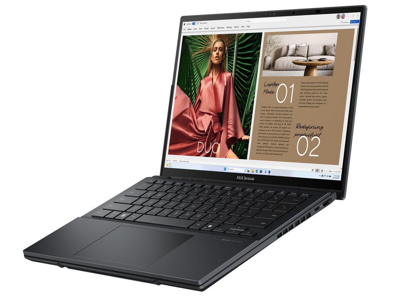 Zenbook DUO UX8406CA UX8406CA-U9321W [�C���N�E�F���O���[]