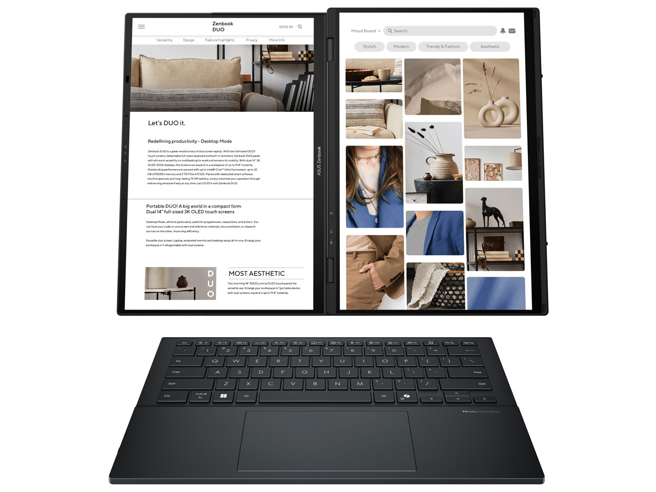 Zenbook DUO UX8406CA UX8406CA-U9321W [�C���N�E�F���O���[]