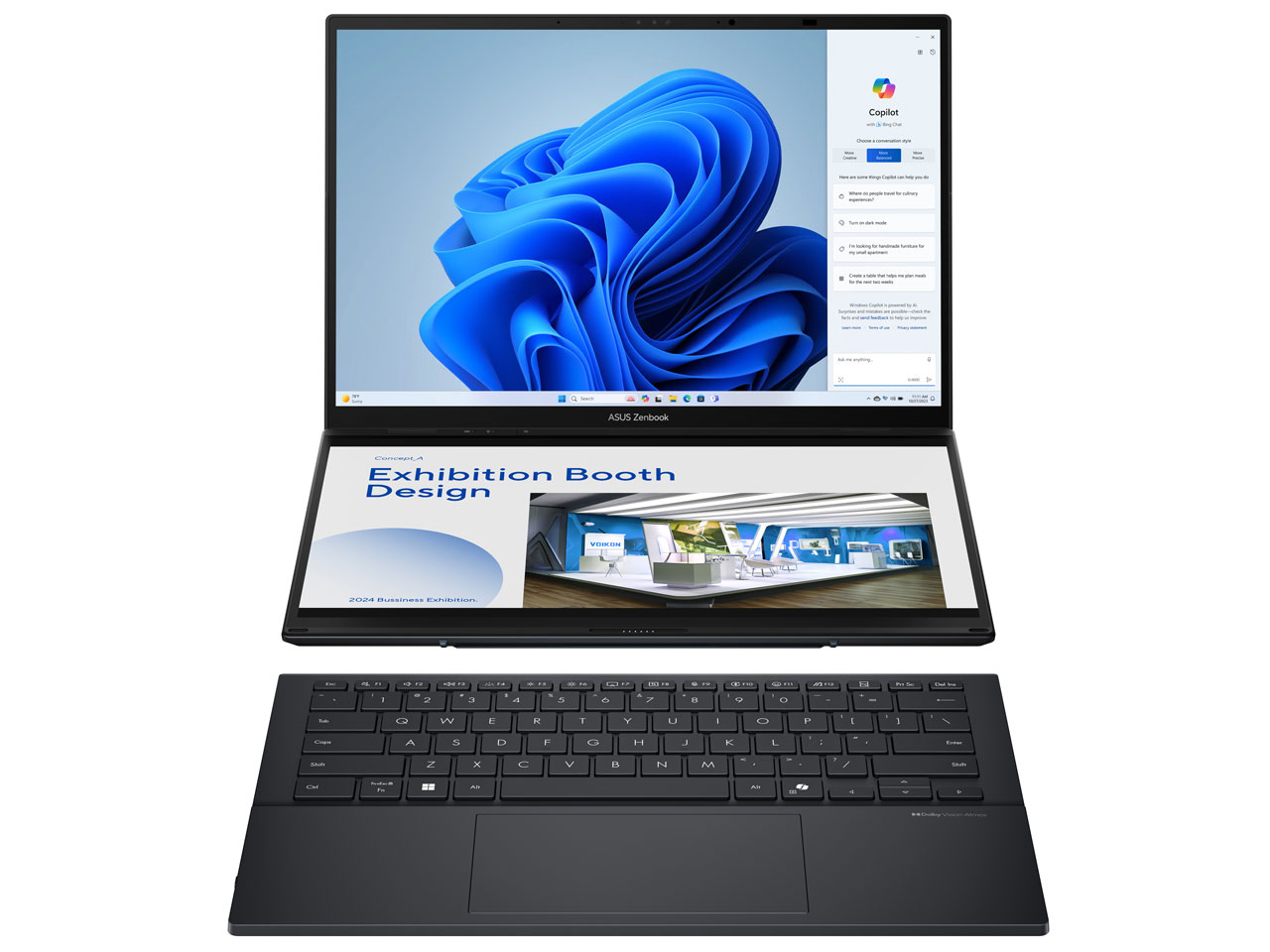 Zenbook DUO UX8406CA UX8406CA-U9321W [�C���N�E�F���O���[]