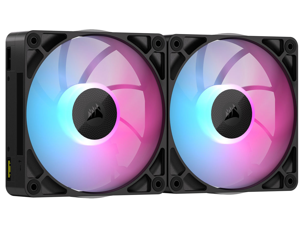 iCUE LINK RX140 MAX RGB Dual Fans Starter Kit CO-9051036-WW [�u���b�N] �̐��i�摜