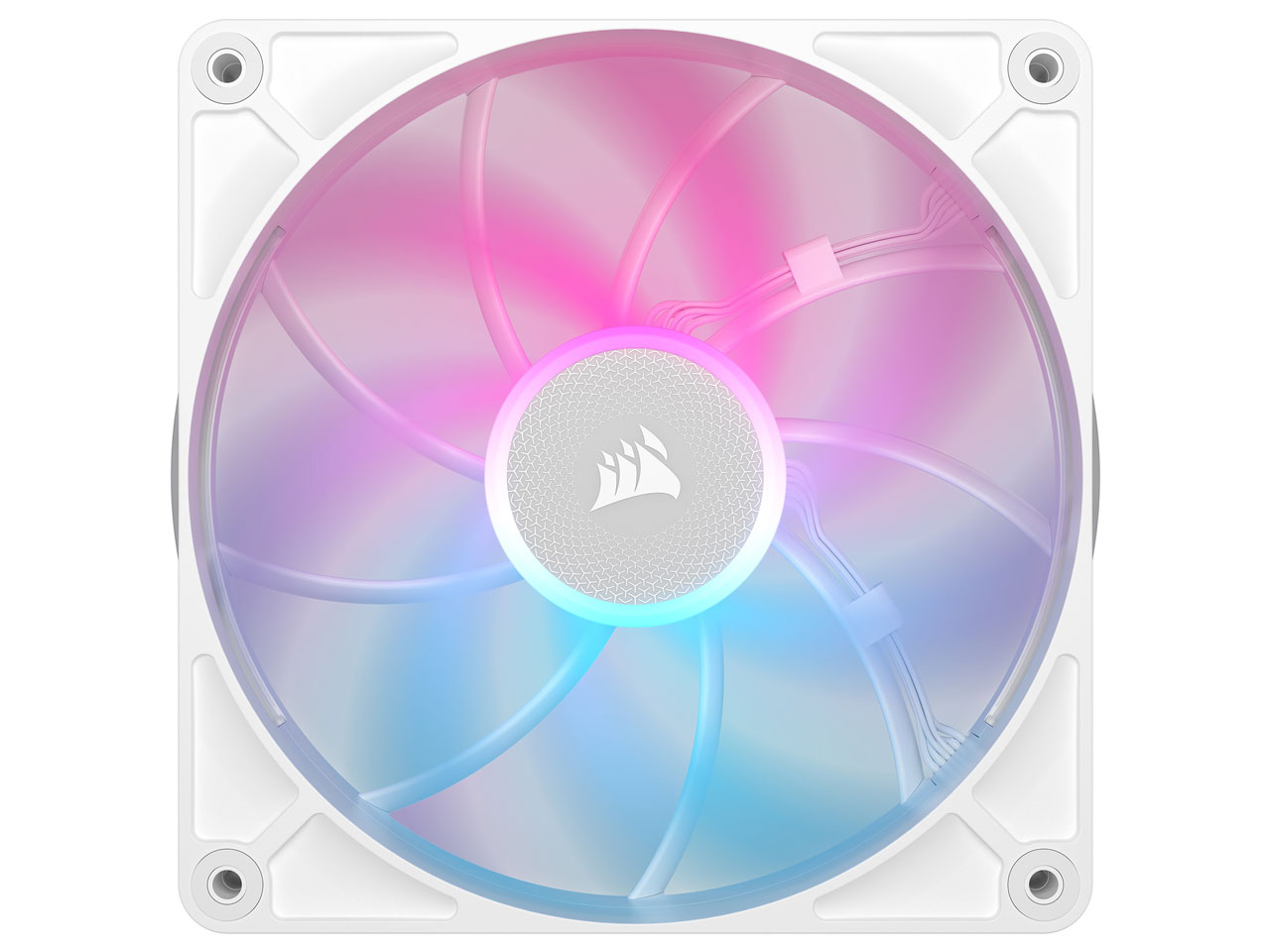 iCUE LINK RX140 MAX RGB WHITE Single Fan Expansion CO-9051039-WW [�z���C�g] �̐��i�摜