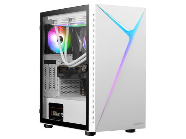Barikata-435899 Ryzen 9 9900X�E32GB�������E1TB M.2 NVMe�ERTX 4060���ځE�J�X�^�}�C�Y���f�� [White] �̐��i�摜