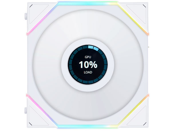 UNI FAN TL 120 LCD WIRELESS WT Single Pack UF-TL120-LCD-WLS-1W [�z���C�g] �̐��i�摜