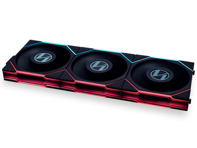 UNI FAN TL 120 LCD WIRELESS BK 3Pack UF-TL120-LCD-WLS-3B [�u���b�N] �̐��i�摜