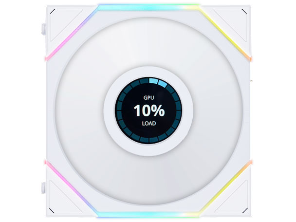 UNI FAN TL 120 LCD REVERSE BLADE WIRELESS WT Single Pack UF-RS-TL120-LCD-WLS-1W [�z���C�g] �̐��i�摜