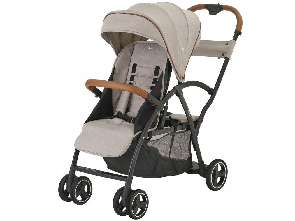 【新品未使用】カトージ ベビーカー 2-Seater next ブラックチェック カトージ 二人乗りベビーカー ベビーカー 2-Seater next