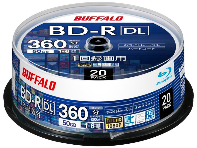 RO-BR50V-020PW/N [BD-R DL 6�{�� 20���g] �̐��i�摜