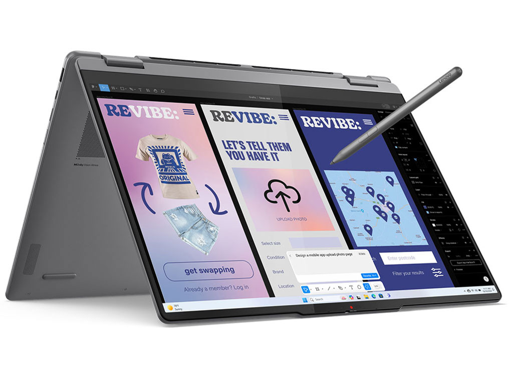 Lenovo Yoga 7i 2-in-1 Gen 10 Core Ultra 7 256V�E16GB�������[�E512GB SSD�E16�^2.8K�EOLED���� �}���`�^�b�`�Ή� 83JT000KJP [���i�O���[] �̐��i�摜