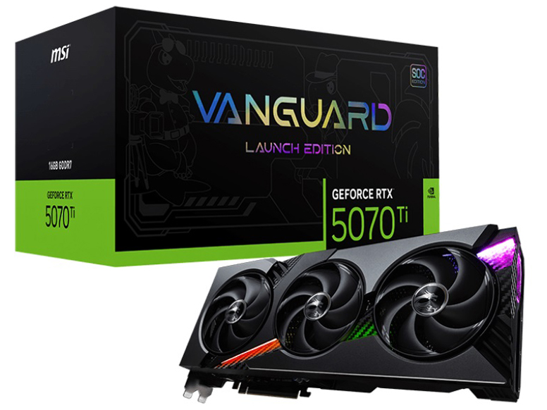 GeForce RTX 5070 Ti 16G VANGUARD SOC LAUNCH EDITION [PCIExp 16GB] �̐��i�摜
