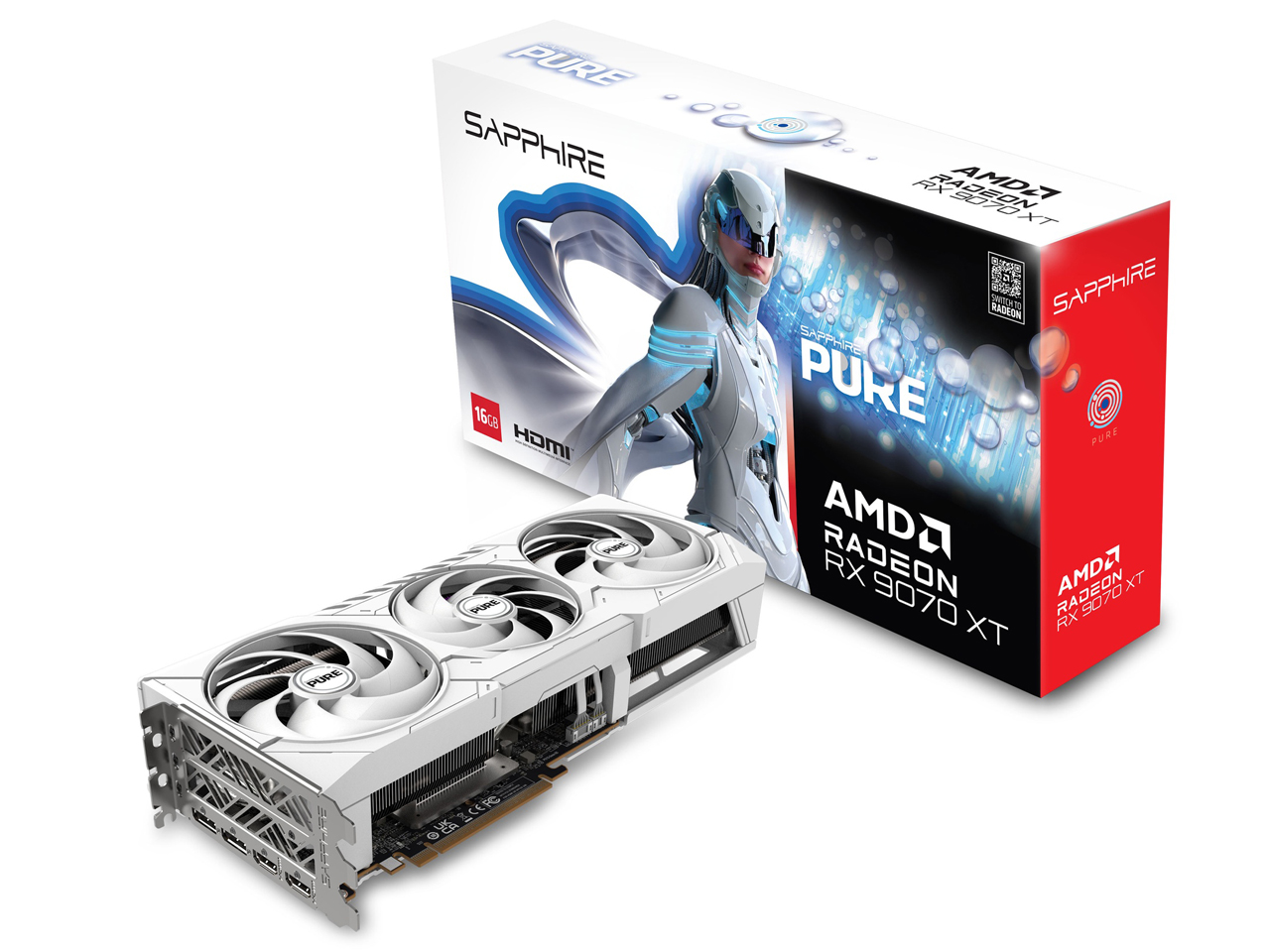 グラフィックボード・グラボ・ビデオカード SAPPHIRE PURE Radeon RX 9070 XT RX9070XT SAPPHIRE SAPPHIRE PURE Radeon RX 9070 XT GAMING OC 16GB