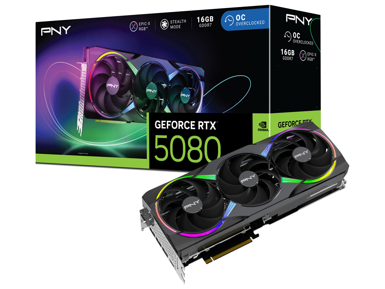 チップ種類(NVIDIA):GeForce RTX 5080 PNYのグラフィックボード