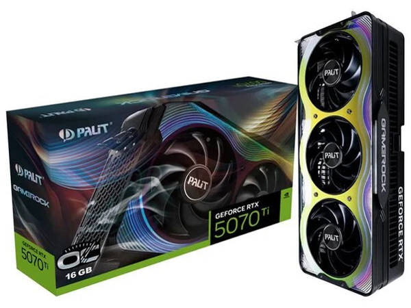 NE7507TH19T2-GB2030G (GeForce RTX 5070 Ti GameRock OC 16GB) [PCIExp 16GB] �h�X�p�����胂�f�� �̐��i�摜