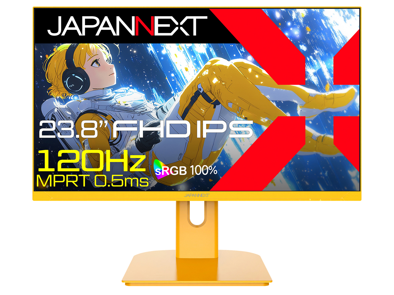 JN-IPS238G120F-YE [23.8インチ イエロー]