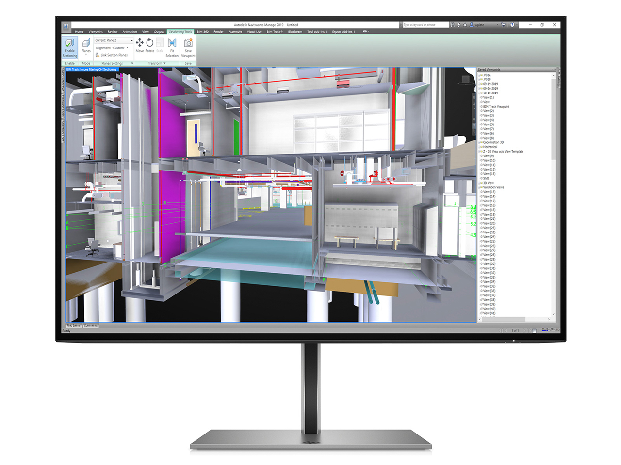 HP Z24u G3 プロフェッショナル液晶モニター 1C4Z6AA#ABJ [24インチ シルバー]