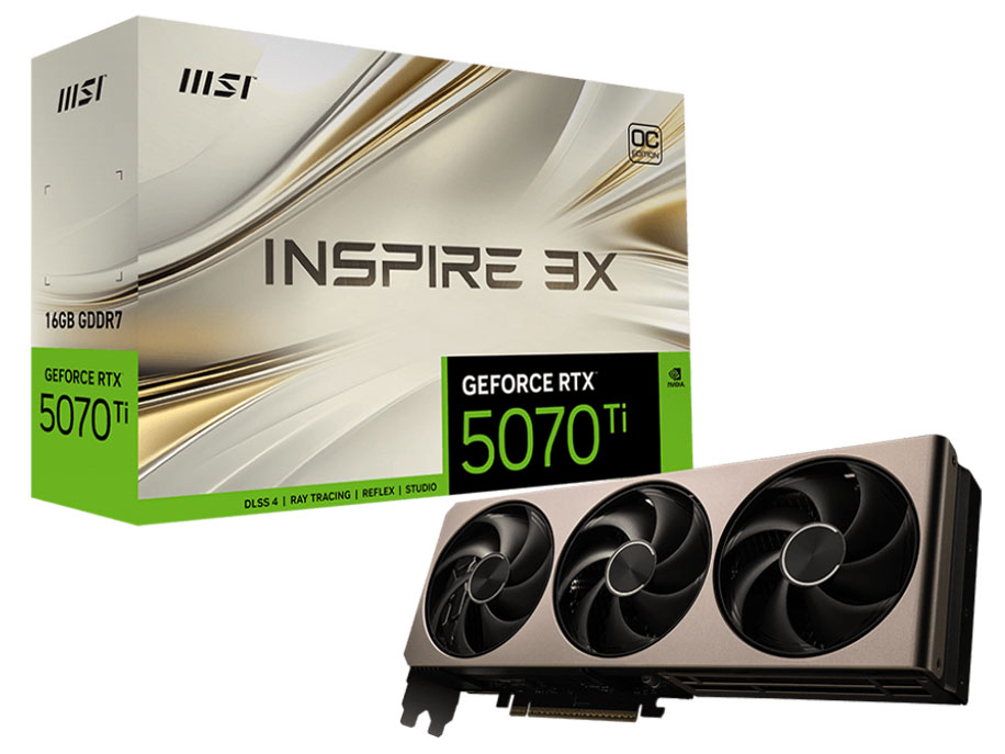 GeForce RTX 5070 Ti 16G INSPIRE 3X OC [PCIExp 16GB] �̐��i�摜