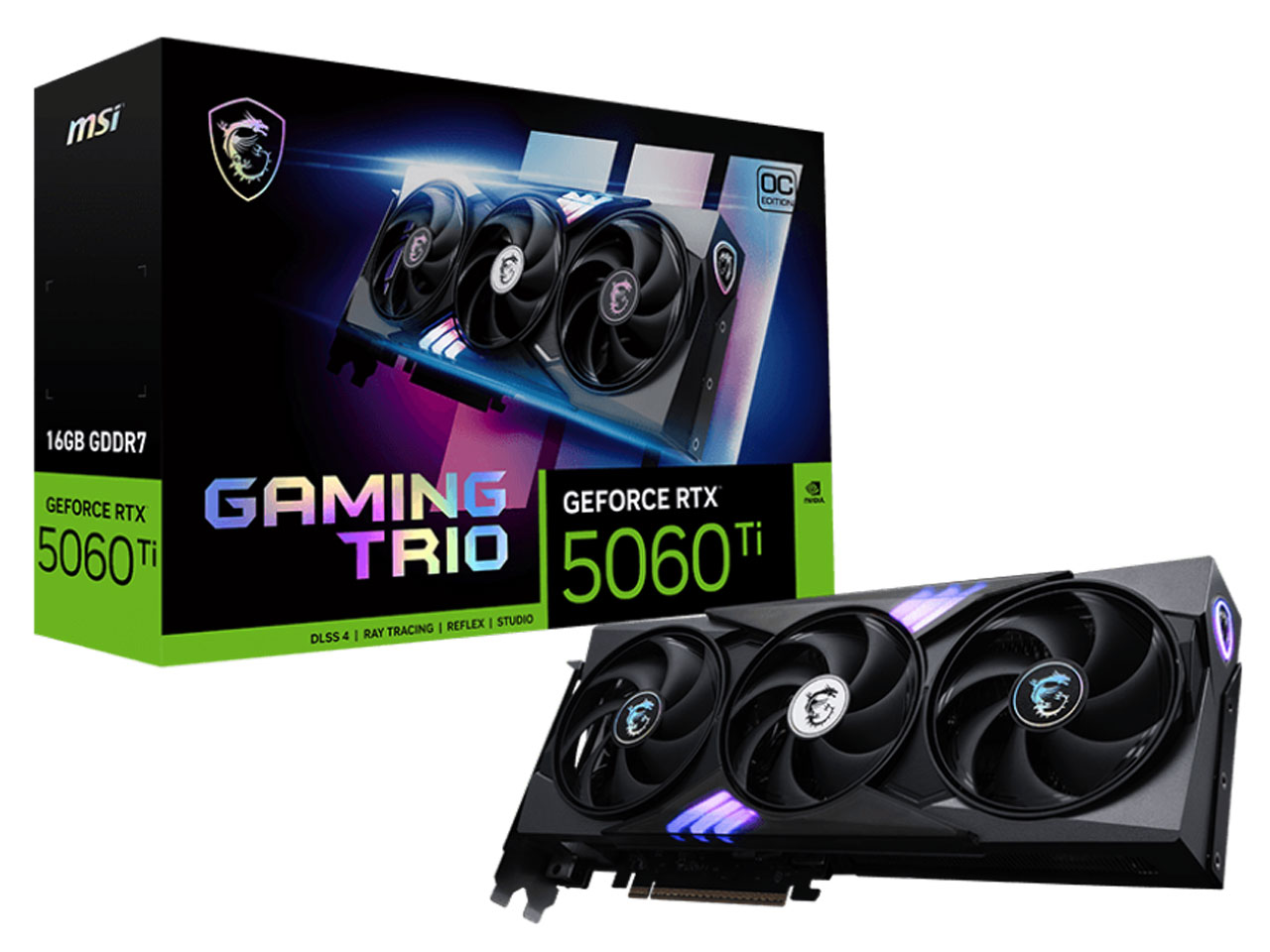 GeForce RTX 5060 Ti 16G GAMING TRIO OC [PCIExp 16GB] �̐��i�摜