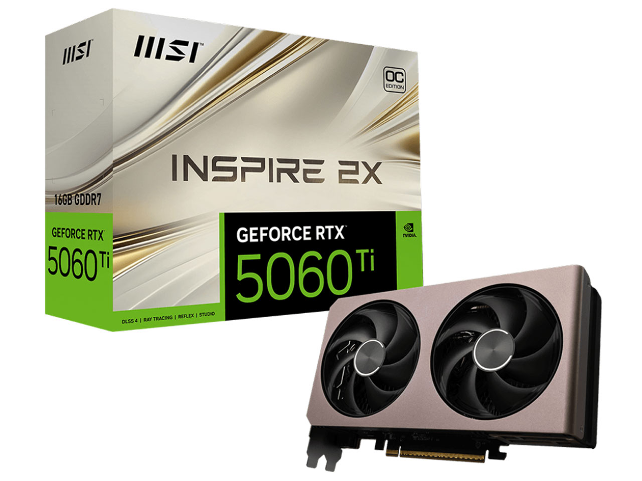 GeForce RTX 5060 Ti 16G INSPIRE 2X OC [PCIExp 16GB] �̐��i�摜
