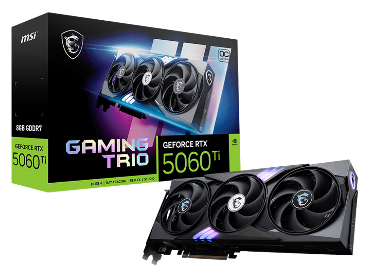 GeForce RTX 5060 Ti 8G GAMING TRIO OC [PCIExp 8GB] �̐��i�摜