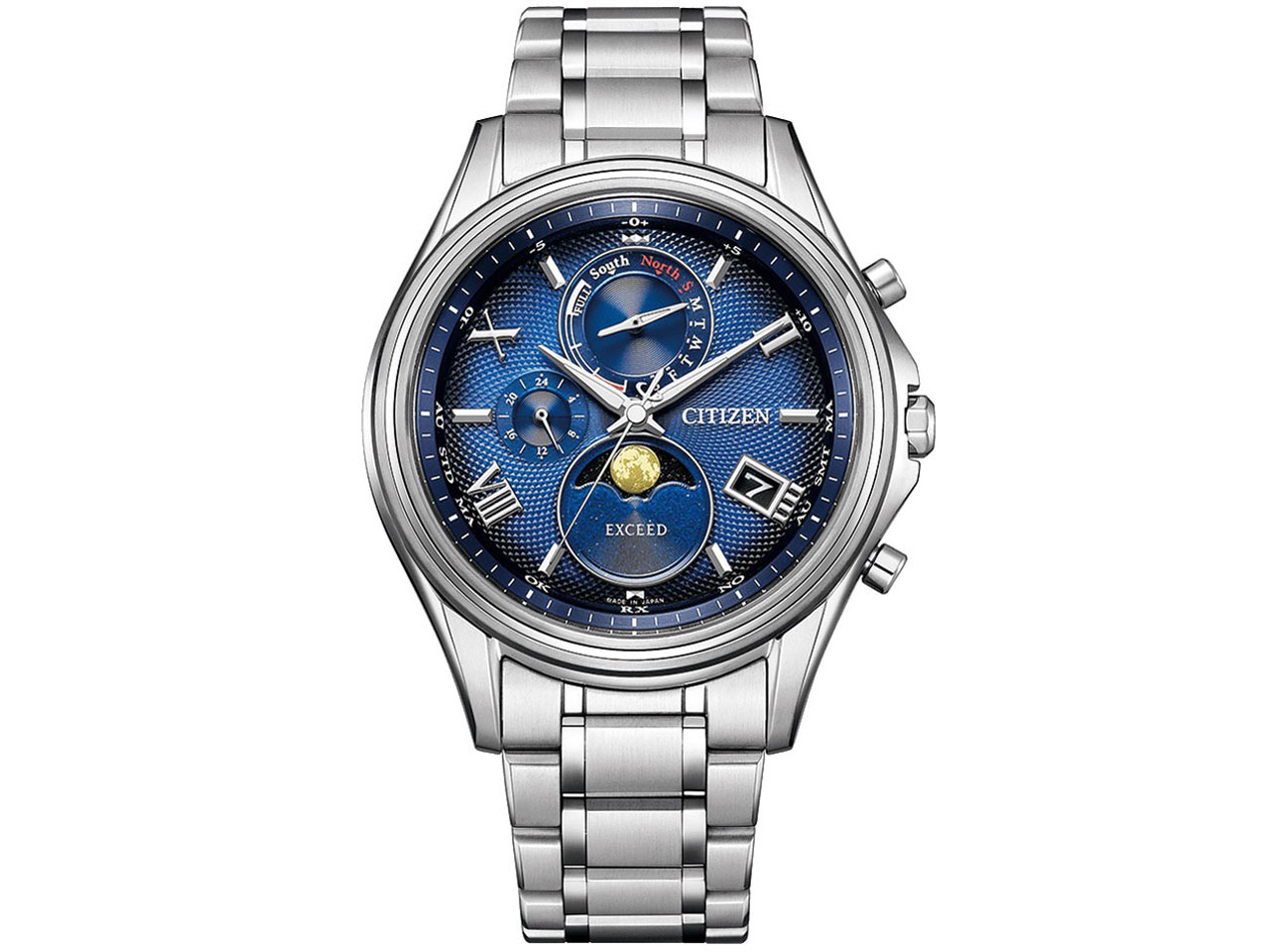 エクシード エコ・ドライブ電波時計 ダイレクトフライト BY1020-61L