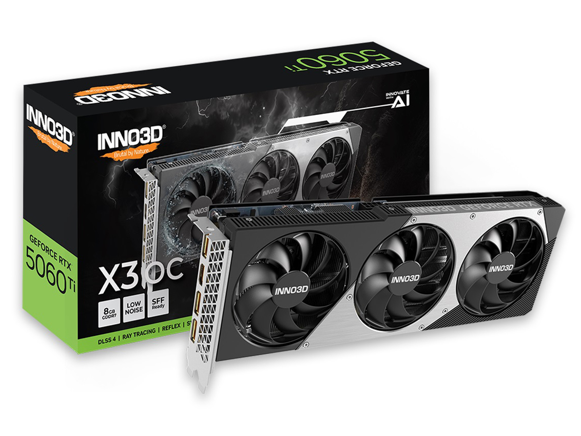 GeForce RTX 5060 Ti 8GB X3 OC GD5060T-8GERX3OC [PCIExp 8GB] �̐��i�摜