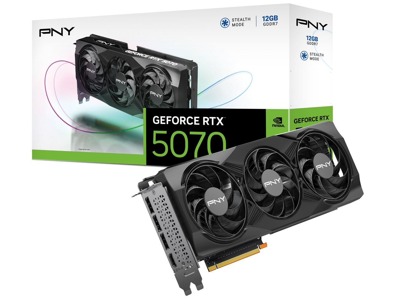GeForce RTX 5070 12GB Triple Fan VCG507012TFXPB1 [PCIExp 12GB] �̐��i�摜