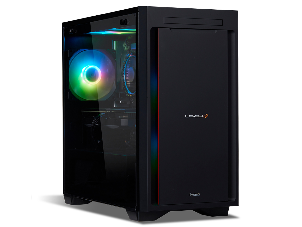 LEVEL�� Ryzen 7 9700X�ERTX 4060Ti�E16GB�������E1TB NVMe M.2 SSD�E�J�X�^�}�C�Y�Ή��ELEVEL-M8A6-R97X-SLX [�u���b�N] �̐��i�摜