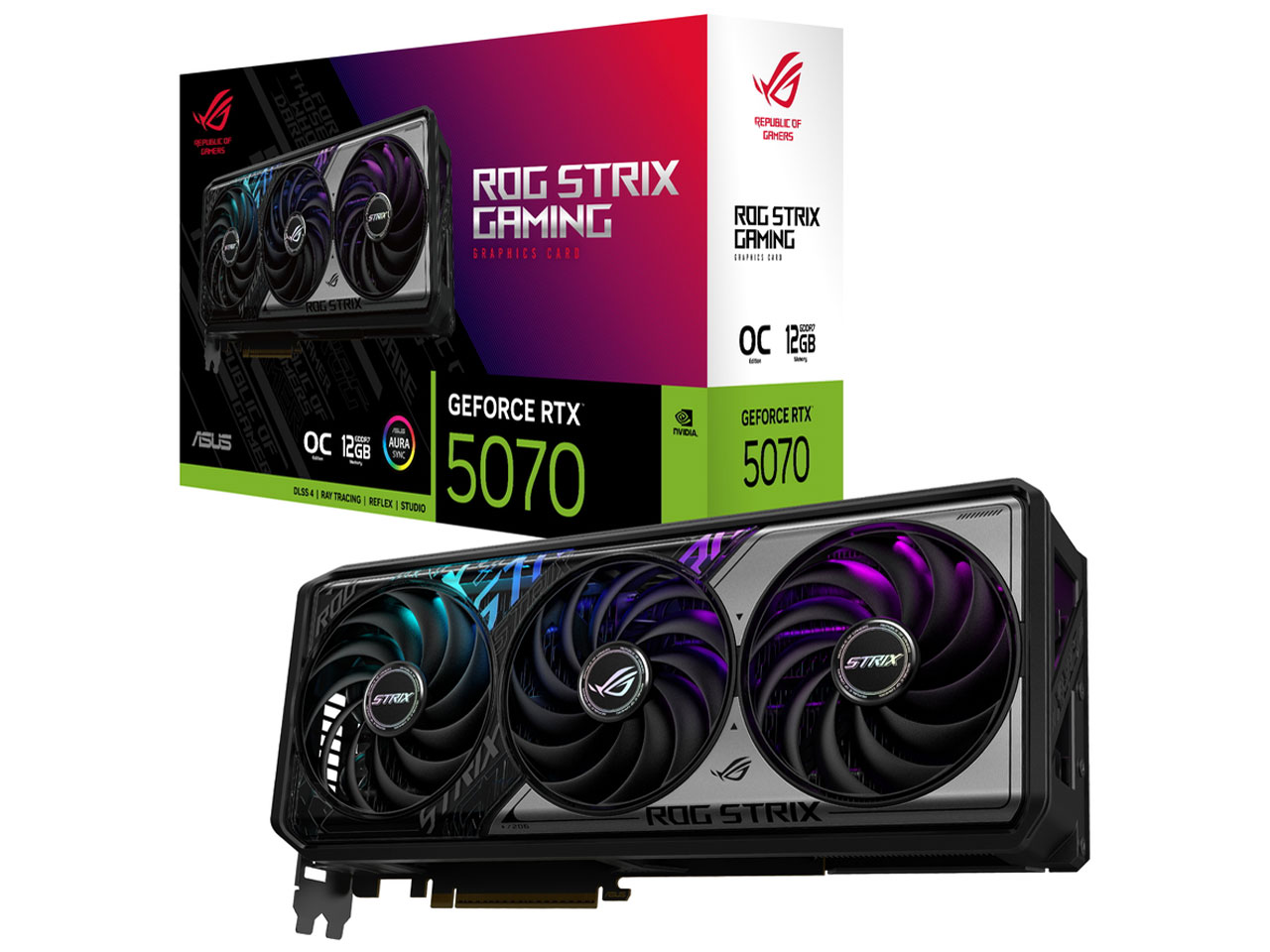ROG-STRIX-RTX5070-O12G-GAMING [PCIExp 12GB] �̐��i�摜